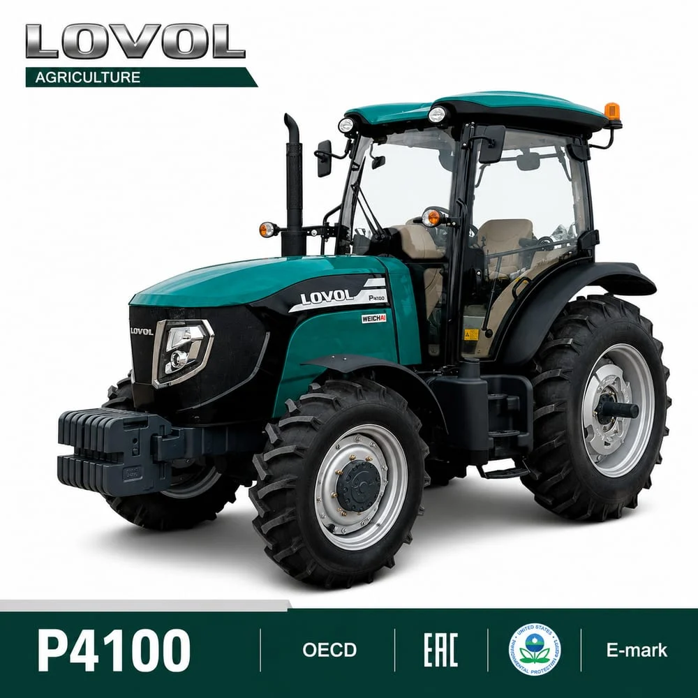 ტრაქტორი P4110, LOVOL, კაბინით, კონდიციონერით, საბურავები 12.4-24 / 16.9-34